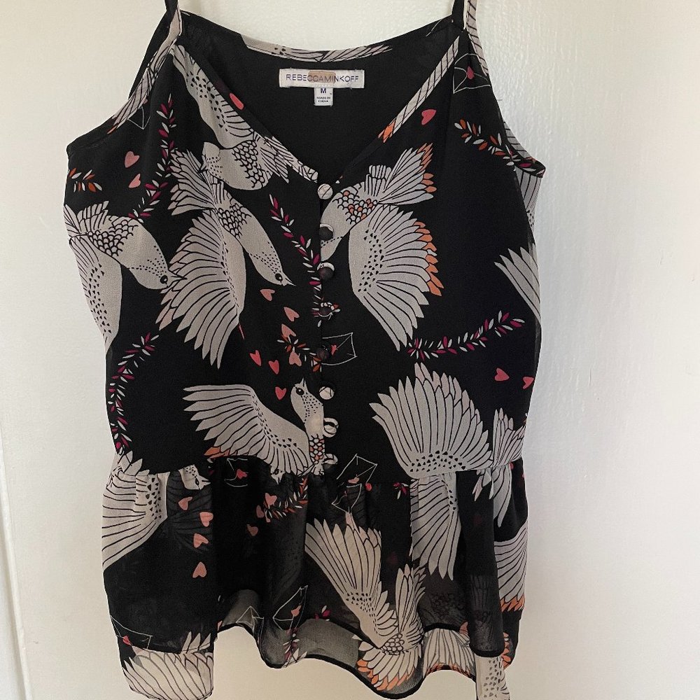 Rebecca Minkoff Like New Tiered Camisole Top Size Medium
